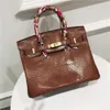 Designer draagtassen Luxe mode Schoudertassen Tas met hagedispatroon voor vrouwelijke beroemdheden met hetzelfde Franse trendtemperament grote tas draagbare draagriem mode