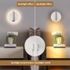 Topoch Bedide Wall Lights Dual Switched Lamp Backlight 6w مع ضوء القراءة 2W LED العمل بشكل مستقل أبيض/أسود/النيكل أفقي/جبل الرأسي الزخرفة