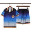AA Fashion Mens Tracksuits Hawaii Beach Pants مجموعة القمصان المصممة طباعة قميص الترفيه MAN SLIM