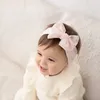 Hair Accessories Born Baby Headband Soft Big Bow-knot Fashion Elastic Head Band Girls Breathable Lace Turban Wide Bow Headwrap