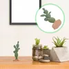 Dekorativa figurer Desert Green Model Home Cactus Prorning Sand Table Decor Outdoor Artificial Plants Accessories Scene