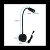 Wall Lamp Wall-Mounted Reading Hose Bedside Switch Control Minimalist Style Lamp(Black EU Plug)