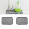 Kitchen Storage Faucet Absorbent Silicone Mat Sink Splash Guard Drainage Sponge Drying Rack Bathroom Countertop Protection