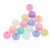 100pcs/500 gram 8mm Candy Color Acrílico Redonda Spacer Spacer para joias que fabricam jóias DIY Acessórios para joias de joias de moda de moda