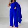 Etnische Kleding Jumpsuits Voor Vrouwen 2023 Aankomst Rompertjes Party Clubwear Speelpakje Jumpsuit Wijde Pijpen Een Schouder Lange Broek Broek