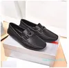 Mocasines de cuero cepillado negro para hombre, mocasines planos con plataforma Penny Oxford, zapatillas informales para conducir, zapatos de goma para fiesta de boda y negocios