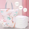 Stroller Parts Mummy Baby Bag Multifunctional Diaper Reusable Waterproof Wet/Dry Cloth Organizer Storage Nappy