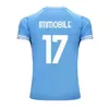 23/24 Lazio 10e verjaardag voetbalshirt Fans en spelerseditie ROMAGNOLI IMMOBILE LUIS BASTOS SERGEJ BADELJ LUCAS J.CORREA ZACCAGNI Voetbaluniform