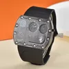 Transformers – montre à Quartz miroir pour hommes, bracelet en cuir, étanche, lumineux, entièrement automatique, de luxe