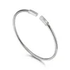 Bracelet femme bracelet bracelet blanc bracelet femme 17 cm ouvert bracelets de créateur réglable argent rose or avec boîte cadeau 71120C