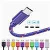 USB Type C Kabel Nylon Gevlochten 3.3FT 6.6FT 10FT Data Sync Snel Opladen Micro USB Kabel Voor Samsung Xiaomi Huawei iPhone Type-c