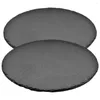 Tallrikar 2 datorer Slate Dinner Plate Supply Small Vintage dessert Japanese Decor Serving Trays Cafeteria Sashimi