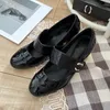 New Luxury Standard Dress Shoes Thick Sole Lazy Man With A Pointed Head Kicks Off English Style Small Sexy Leather For Women Shoes Work Shoes Coarse Size:35-41