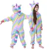 Pyjama kinderen winter stich pyjama kinderen panda dinosaurus nachtkleding eenhoorn kigurumi rompertjes voor jongens meisjes deken slaper baby kostuum 231027