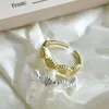 Cluster Rings 925 Sterling Silver Shell Ring Engagement Adjustable For Women Jewelry Wholesale Accessories Money