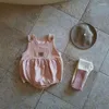 Hondenkleding 2023 Koreaanse versie van Wind Baby Jumpsuit Lente en zomer Bib Gedrukt Bear Bag Scheet Klimpak