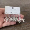 Wholesale 3pairs Drop Earrings Good Luck Horse Horseshoe Earrings Set For Women Friends Cowgirl Gifts Brincos Pendientes