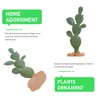 Dekorativa figurer Desert Green Model Home Cactus Prorning Sand Table Decor Outdoor Artificial Plants Accessories Scene