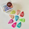 Hair Accessories 25Pcs/Box Korean Children Clip Headwear Simple Candy Color Love Baby Kid Bangs Hairpin Cute Girls Sisters