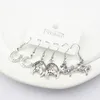 Wholesale 3pairs Drop Earrings Good Luck Horse Horseshoe Earrings Set For Women Friends Cowgirl Gifts Brincos Pendientes