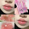 Lip Gloss Água Luz Geléia Forma de Coração Caneta Batom Hidratante Antiaderente Copo Espelho Transparente Longa Duração À Prova D 'Água Lábios Maquiagem