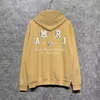 Europe and the United States fashion brand AM printed simple bone letters multi-color long-sleeved pullover hoodie loose pure cotton hoodie men and women the same
