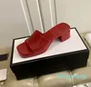 Frauen Gummi Slide Sandale Chunky Heel Hausschuhe Schwarz Weiß Rot Grün Gelb Plateau Slides Damen Mode Mehrfarbige Slipper Casual Flip anti-slip