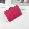 Kvinnliga plånböcker Cowhide Fashion Women Purse Mini Hasp Solid äkta läder Multikorthållare Mynt Kort visitkort Small Plånbok #0514