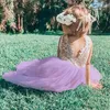 Vestidos de menina flor vestido de renda para casamento crianças meninas aniversário princesa festa bonito bebê 3 8 anos roupas