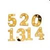 Night Lights "520 1314" Gold Letter Modeling Light LED Decorative Proposal Festival Birthday Party Confession Layout Lighting