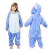 Pyjamas kigurumi overall onesie barn unicorn pajamas för barn djur tecknad filt sömnare baby dräkt vinter pojke flicka jumspuit 231027