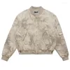 Men's Jackets Tie Dye Camouflage Printed Coats Men Hip Hop Harakuju Cotton Outwear Tops For Male Multi Pockets