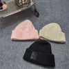 Cappello Lowees Alta qualità Versione alta Cappello di lana lavorato a maglia Autunno e inverno Marchio alla moda Piccola etichetta in pelle Cappello freddo Cappello da sci all'aperto Cappello caldo