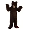 Costumes de mascotte d'ours brun de haute qualité Halloween robe de soirée fantaisie personnage de dessin animé carnaval Noël Pâques publicité fête d'anniversaire