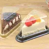 Take Out Containers 50PCS Driehoek Plastic Transparante Mousse Box Eenvoudige Cake Sandwich Blister