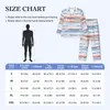 Men's Tracksuits Colorful Stripes Long-Sleeved Pajama Set With Cotton Flannel Men Pants And Long Sleeve