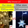 Strings Christmas Light LED Snowflake Curtain Icicle 8 Modes Fairy String Lights Outdoor Garland Home Party Garden Year Decoration