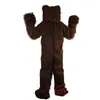Costumes de mascotte d'ours brun de haute qualité Halloween robe de soirée fantaisie personnage de dessin animé carnaval Noël Pâques publicité fête d'anniversaire