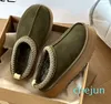 pantoufles bottes de graines de moutarde femmes australie designer botte de neige classique ultra mini plate-forme chaussons chaussure d'hiver en daim