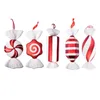 Decorações de Natal Vários Estilos 32cm Decorações de Natal Vermelhas e Brancas Grande Enfeite de Doces de Natal Decoração de Árvore de Natal Decoração de Casa 231027