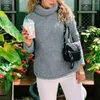 Women's Hoodies Cold-proof Women Sweater Long Sleeve Cozy Turtleneck Soft Warm Stylish Fall/winter For Casual