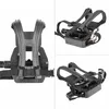 Bike Pedals Spinning Pedal Aluminum Alloy SPD With Toe Clips & Cleats Bicycle Accessories For Spin Exercise Bikes