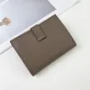 Kvinnliga plånböcker Cowhide Fashion Women Purse Mini Hasp Solid äkta läder Multikorthållare Mynt Kort visitkort Small Plånbok #0514