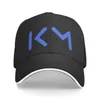 Berets Classic Blue KM Mbappe Fußball-Fußball-Baseballmütze für Herren und Damen, personalisierbar, verstellbar, Unisex, für den Sommer