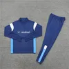 23 24 Kinder- und Erwachsenen -Trainingsanzug Milik Payet Marsei Survetement Fottball Training Anzug Vest Maillot 2023 2024 Om Man Tracksuit Football Jogging Set