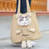 Kattbärare bärare Pocket Portable Pet Storage Cartoon Bear Decor Dog Shoulder Bag Supplies