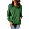 Women's Hoodies 3x Womens Workout Clothes Long Sleeve Tops Ladies 'Premium Sweatshirt med solid färg Pullover Pocket Teen Girls
