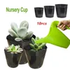 Jardinières Pots de tourbe en plastique tasses de démarrage de plantes plateau de pépinière jardin 2