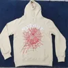 Sweats à capuche en coton Spider Sp5der 1: 1 Sweat à capuche dans le monde entier Rose Jeune Thug Pull Homme Femme Nevermind Mousse Imprimé Pull Vêtements de haute qualité