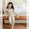 Clothing Sets Children's Autumn And Winter Pajamas Set Boys Girls Baby Clothes Pants Cartoon Wool Home